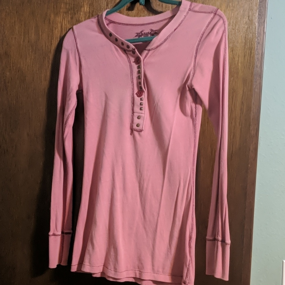 Long sleeve fitted cotton shirt